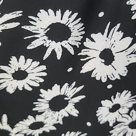 Want & Need Floral Strapless Jumpsuit Black Wide Leg Palazzo Pants Floral Print - Picture 3 of 9